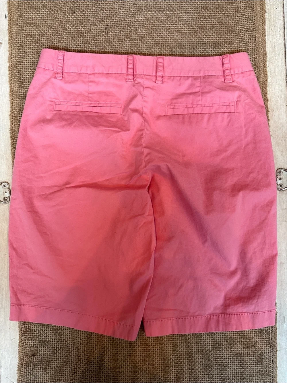 J. Crew Coral Pink Chino Bermuda Shorts